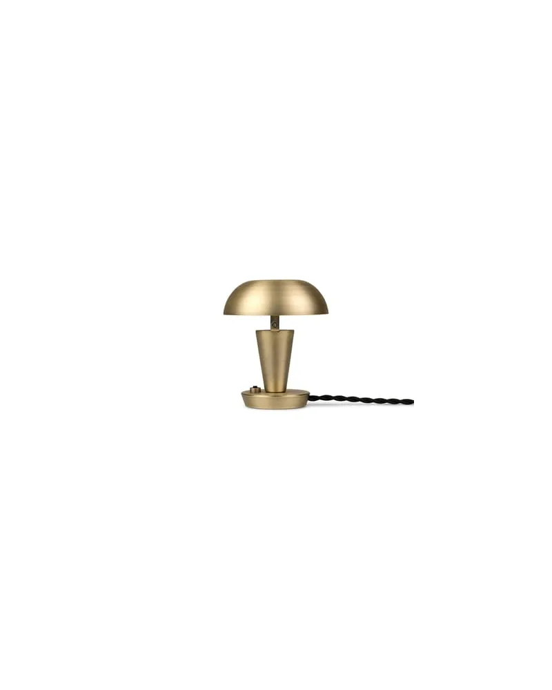 ferm LIVING Tischleuchte Tiny - Metall - Eisen, messingplatiert 
