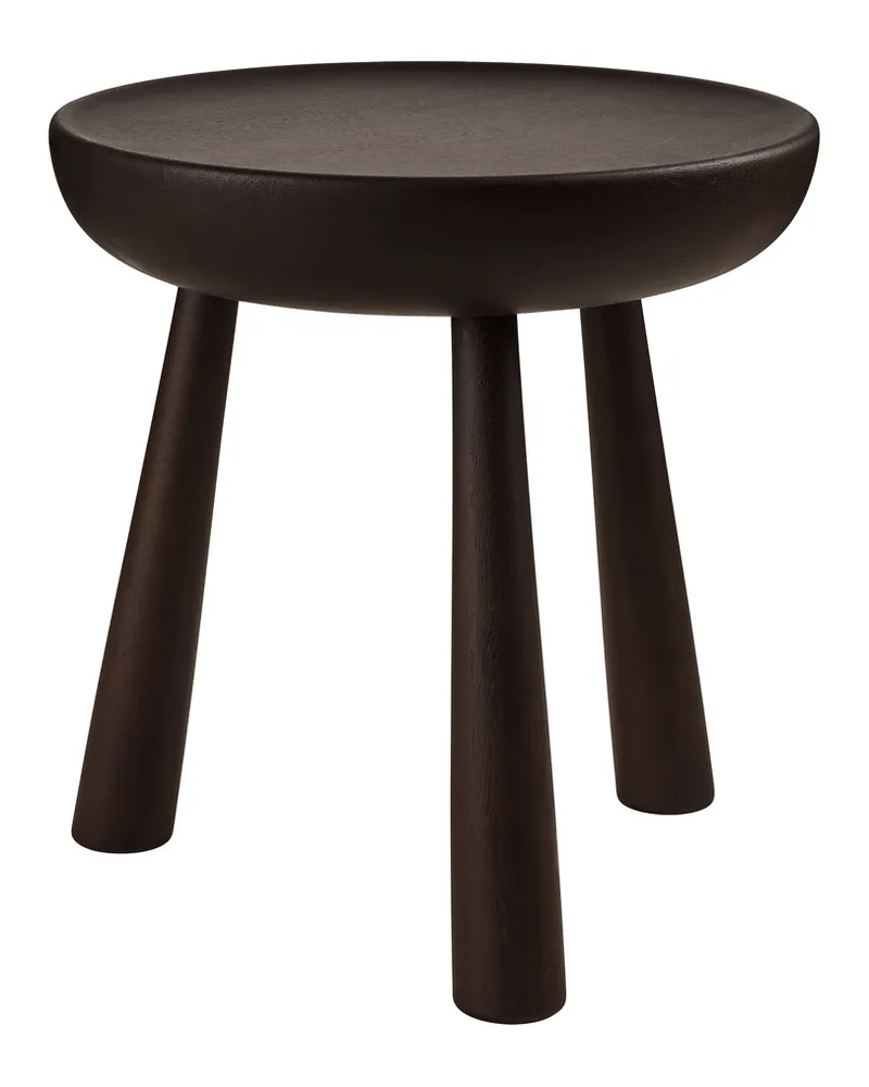 Gubi Hocker Totto - Holz natur - Sapelliholz - Designer GamFratesi 