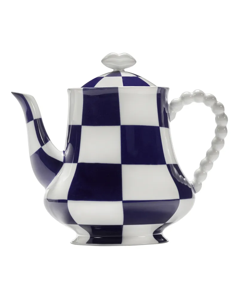 Serax Teekanne LES OBJETS MOULEVERSANTS - Blau - emailliertes Porzellan - Designer Wouters & Hendrix 