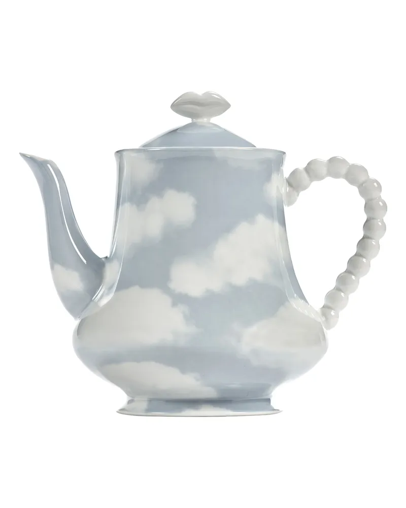 Serax Teekanne LES OBJETS MOULEVERSANTS - Blau - emailliertes Porzellan - Designer Wouters & Hendrix 