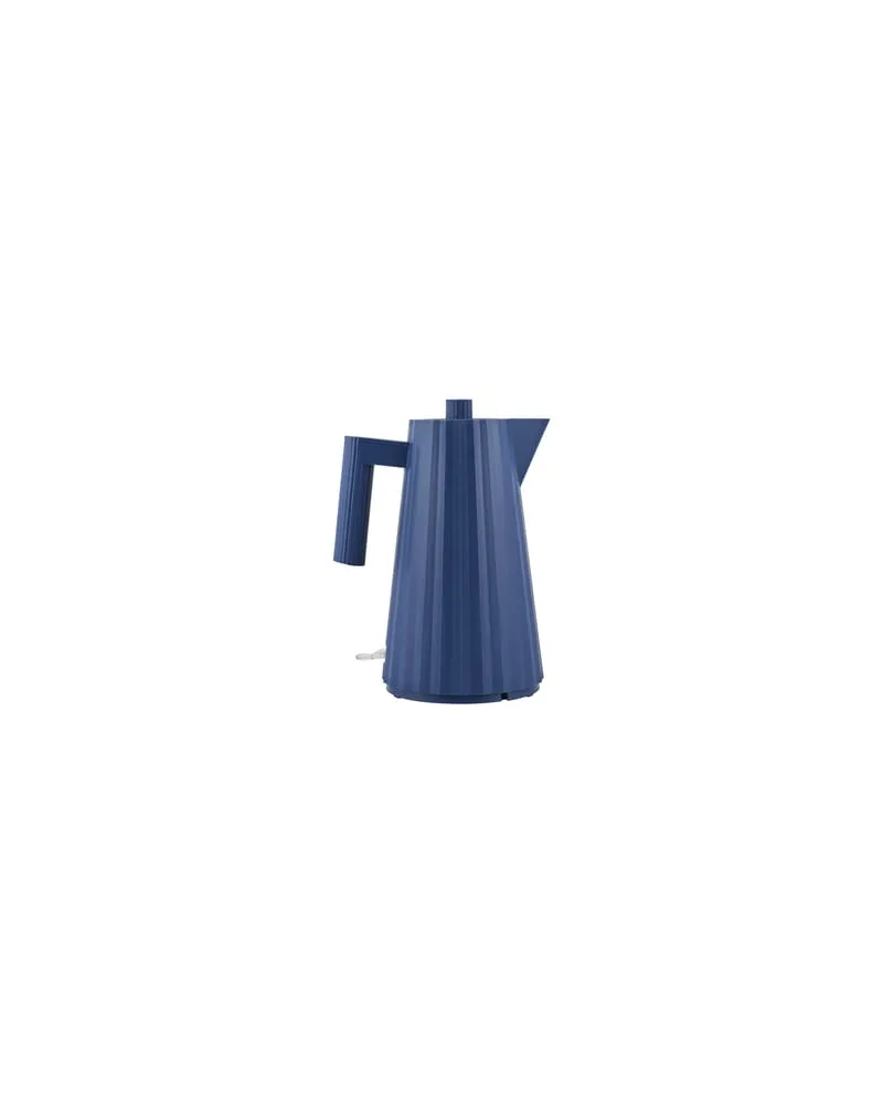 Alessi Wasserkocher Plissé - Blau - thermoplastisches Harz - Designer Michele de Lucchi 