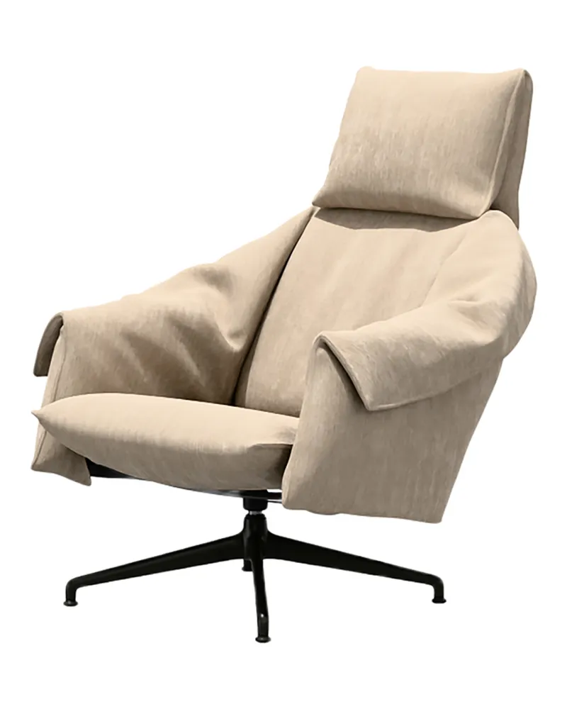 Vitra Gepolsterter Sessel Bascule - Beige - Recycelbarer PU-Schaum - Designer Studio Œ 