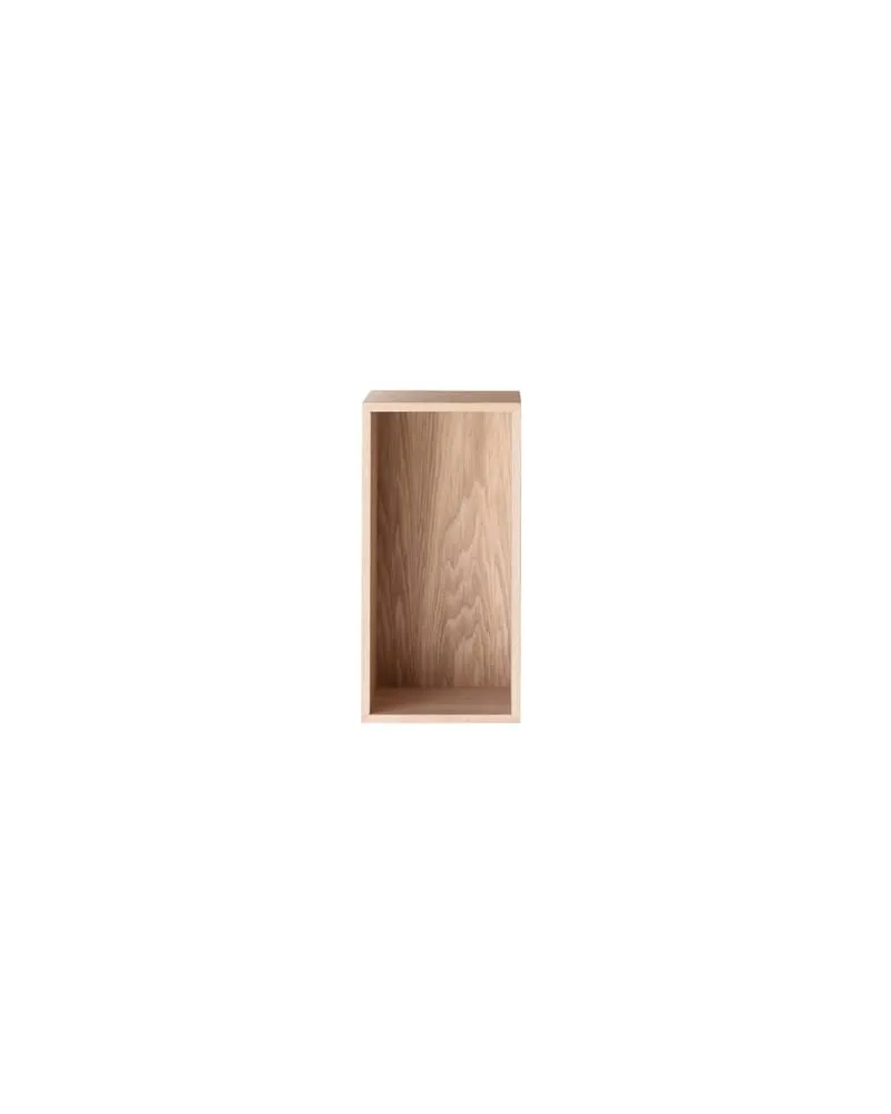 Muuto Regal Mini Stacked 2.0 - Holz natur - MDF Eichenfurnier - Designer Julien De Smedt 
