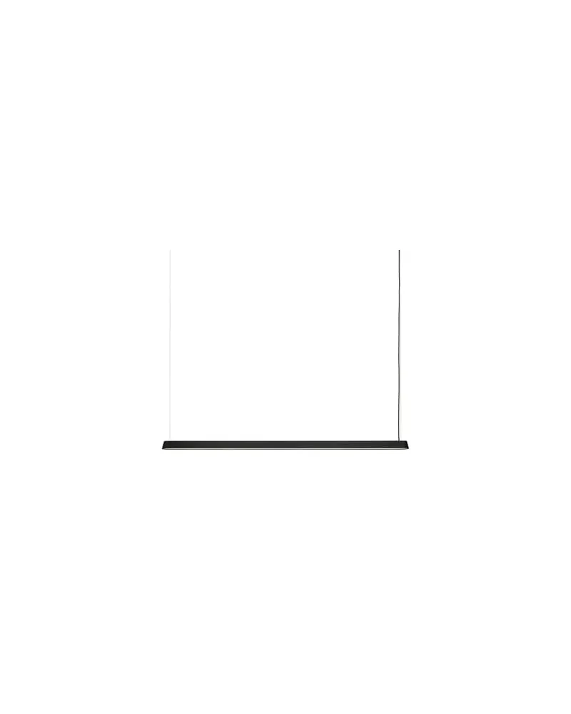 Muuto Pendelleuchte Linear - Schwarz - Aluminium - Designer Thomas Bentzen 