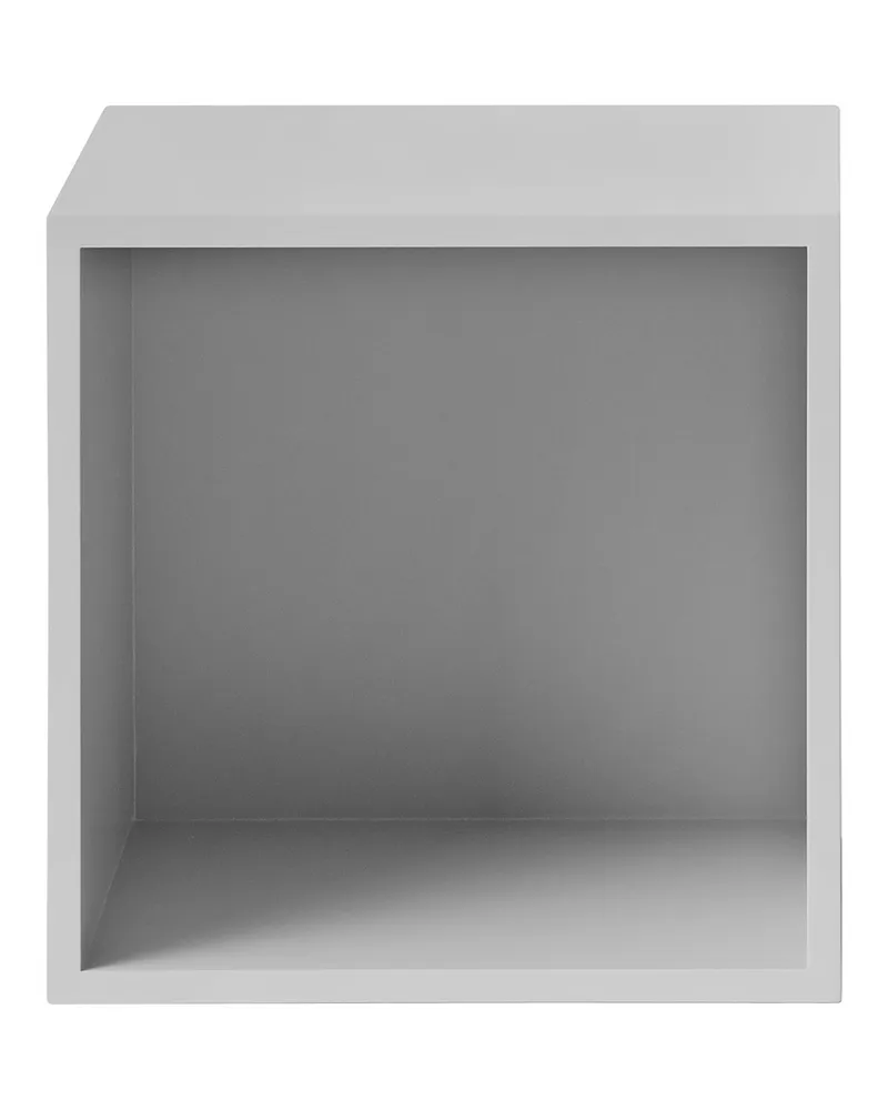 Muuto Regal Stacked 2.0 - Grau - mitteldichte bemalte Holzfaserplatte - Designer Julien De Smedt 