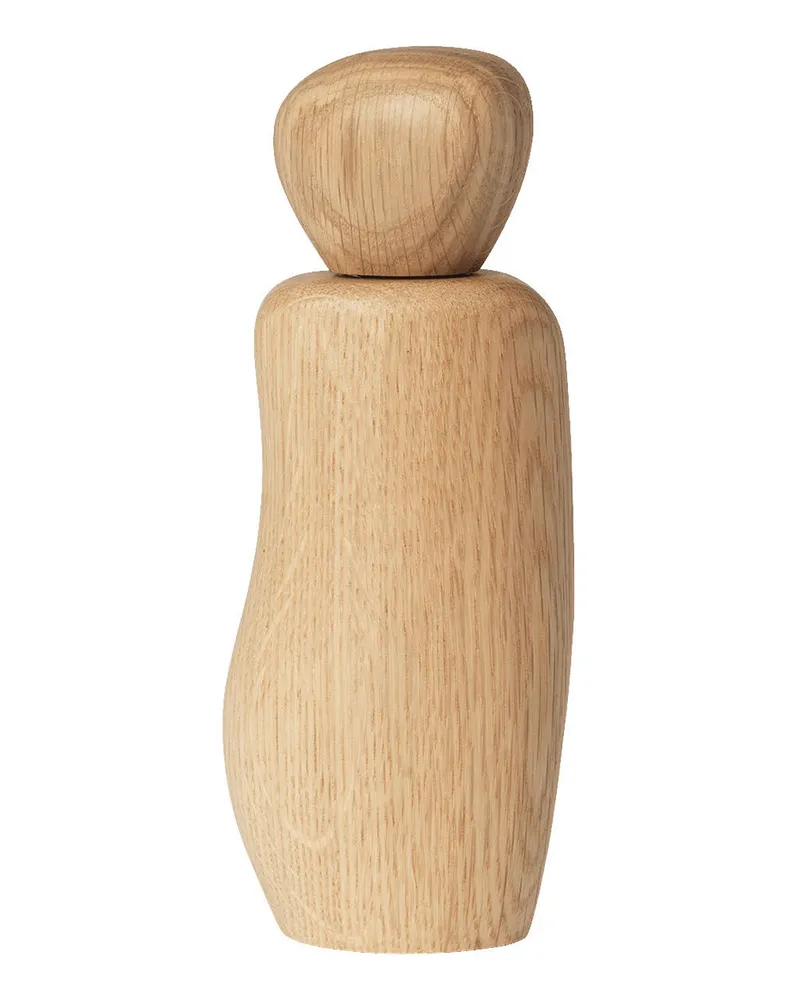 ferm LIVING Gewürzmühle Cairn - Holz natur - massive Eiche - Designer Trine Andersen 