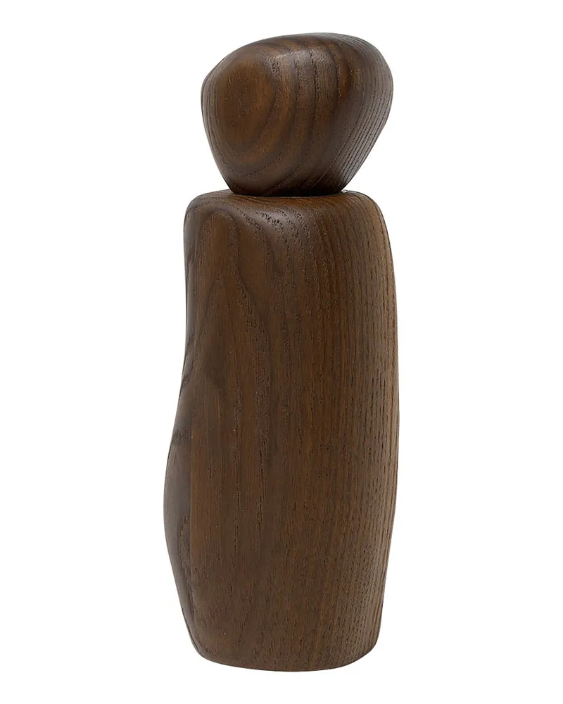 ferm LIVING Gewürzmühle Cairn - Holz natur - massive Eiche - Designer Trine Andersen 
