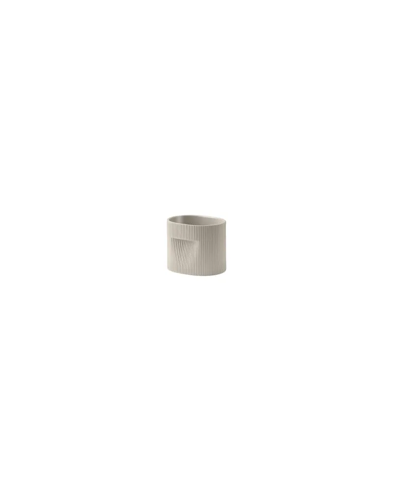 Muuto Blumentopf Ridge - Beige - Terrakotta - Designer Studio Kaksikko 