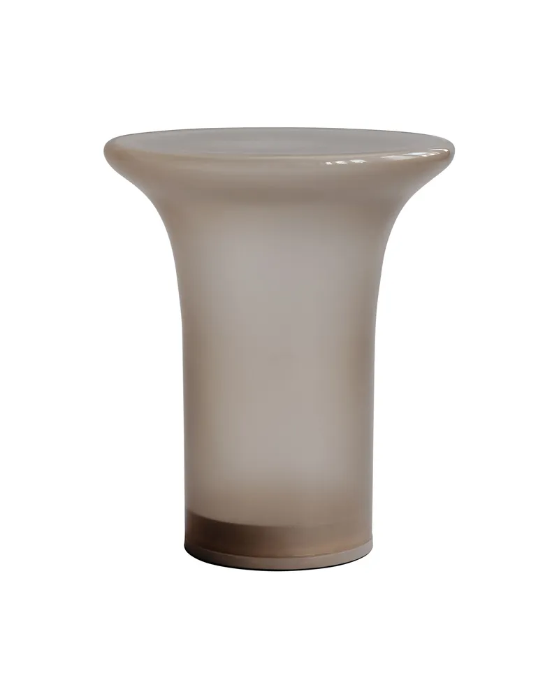 101 Copenhagen Beistelltisch Trumpet - Braun - mundgeblasenes Glas - Designer Tommy Hyldahl 