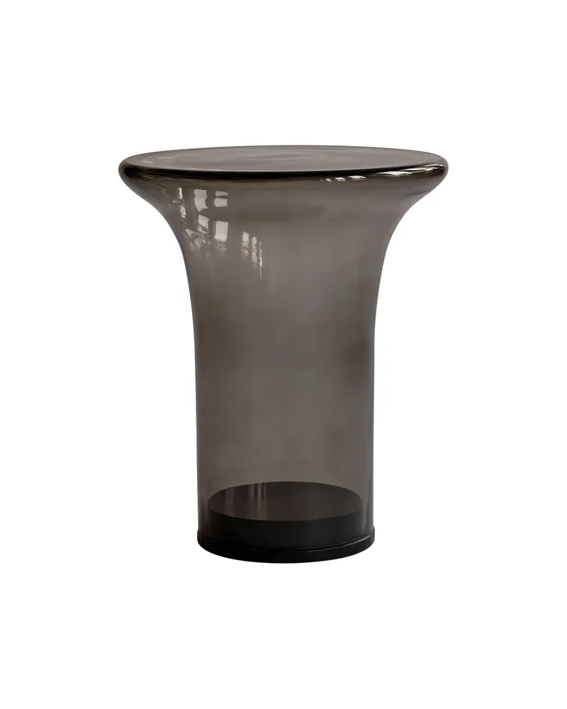 101 Copenhagen Beistelltisch Trumpet - Braun - mundgeblasenes Glas - Designer Tommy Hyldahl 