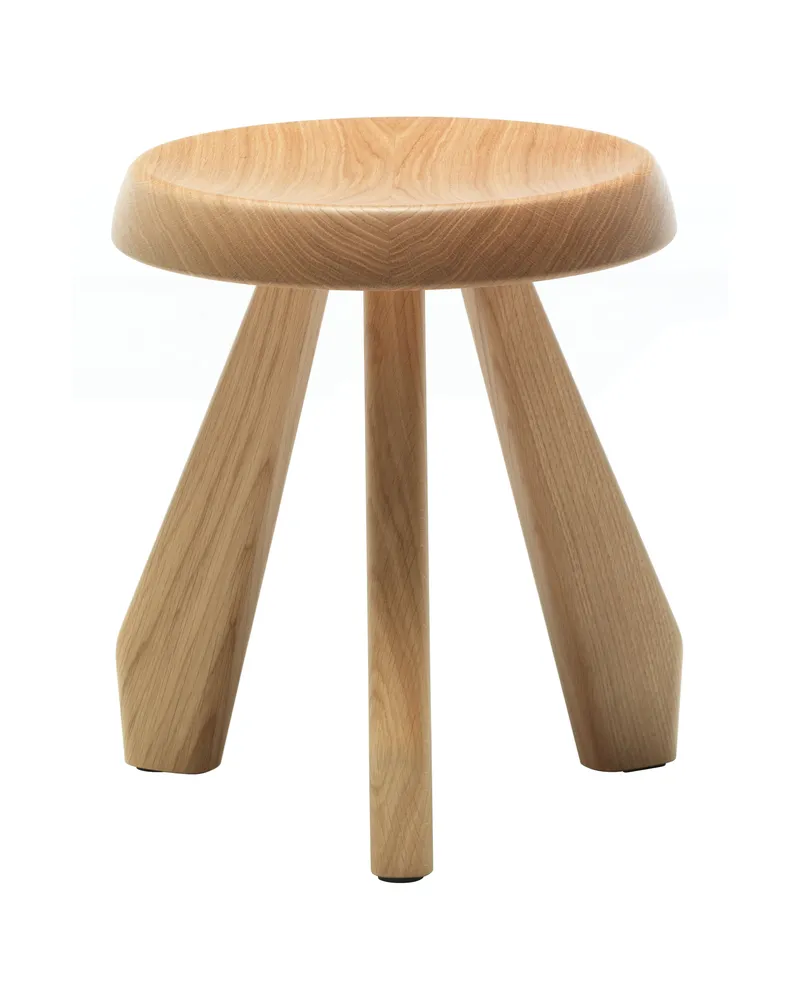 Cassina Hocker i Maestri - Schwarz - Getöntes Eichenholz - Designer Charlotte Perriand 