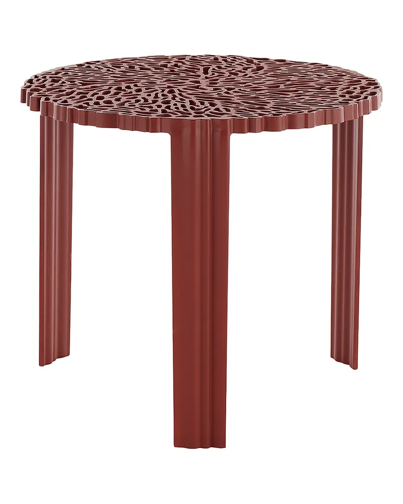 Kartell Couchtisch T-Table - Rot - Soft-Touch-PMMA - Designer Patricia Urquiola 