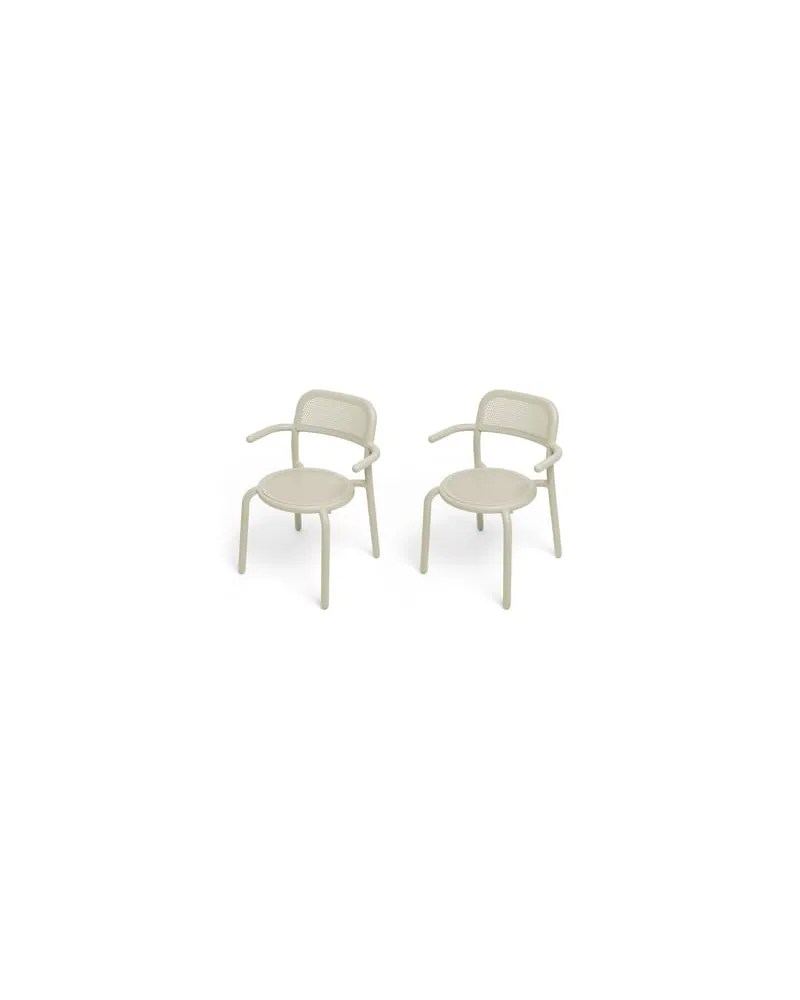 Fatboy Stapelbarer Sessel Toní - Beige - Aluminium - Designer Erik Stehmann 