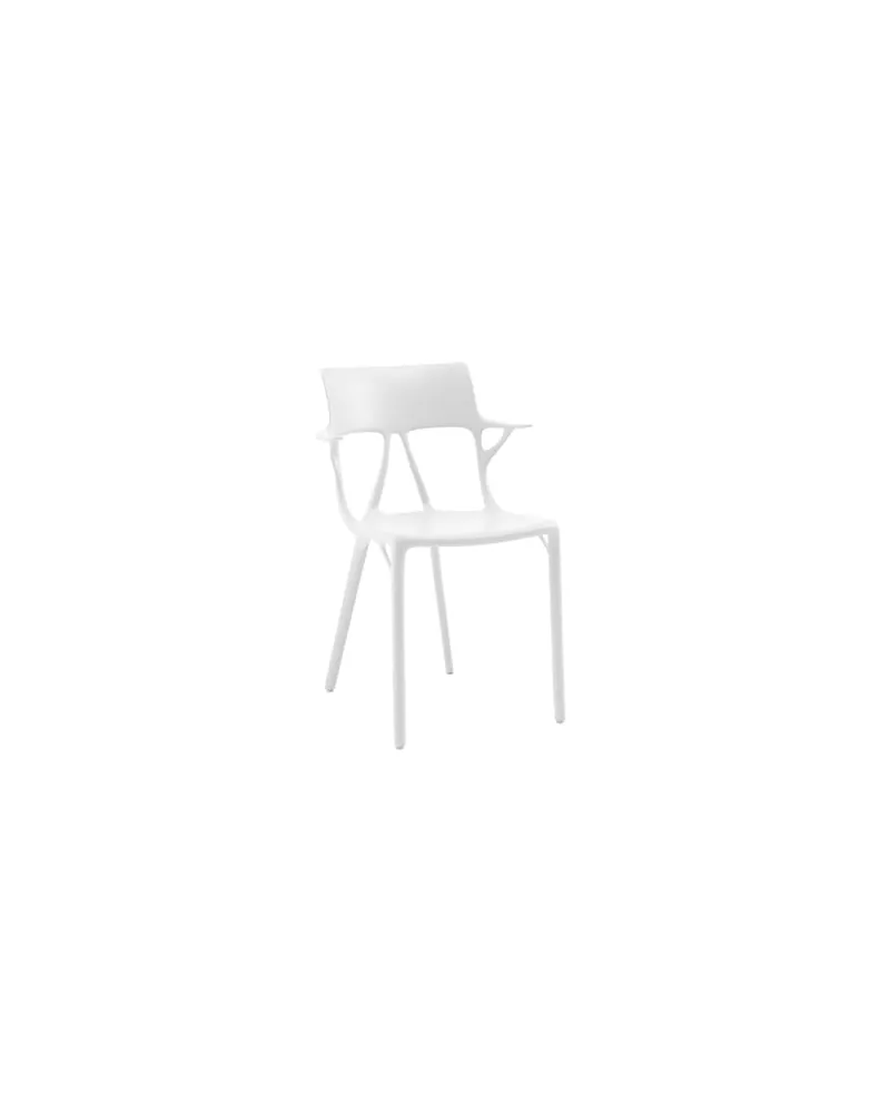 Kartell Sessel A. I - Weiß - Recyceltes thermoplast. Technopolymer - Designer Philippe Starck 
