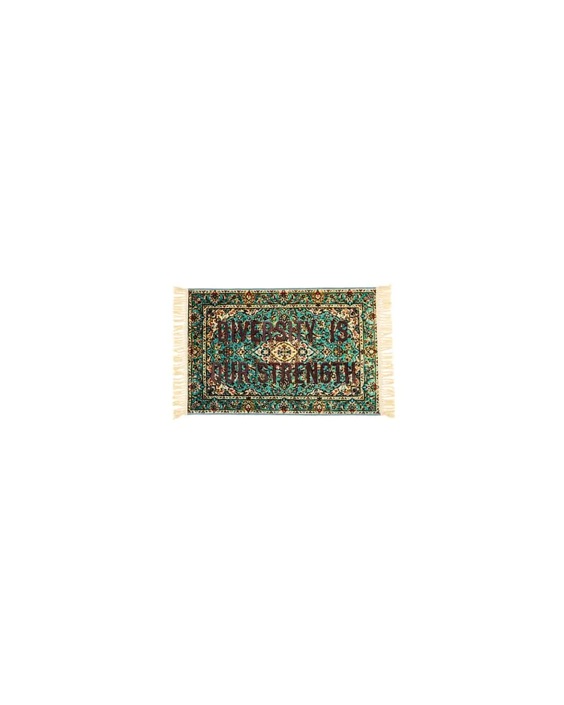 Seletti Teppich Burnt - Bunt - Polyesterfaser - Designer Loredana Longo 