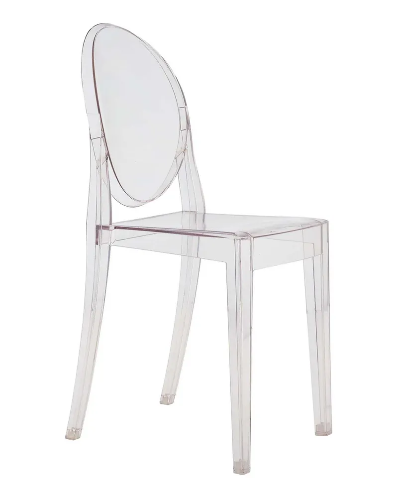 Kartell Stapelbarer Stuhl Ghost - Blau - Polycarbonat 2.0 - Designer Philippe Starck 