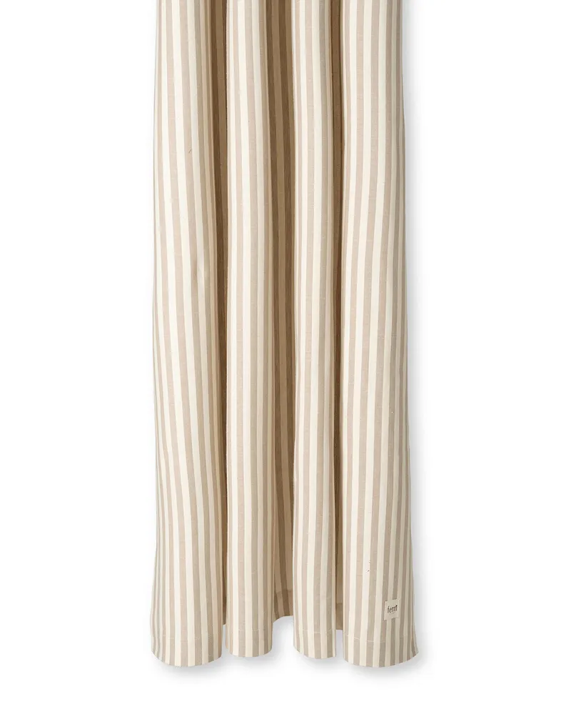 ferm LIVING Duschvorhang Rideaux douche - Beige - beschichtete Baumwolle - Designer Trine Andersen Beige
