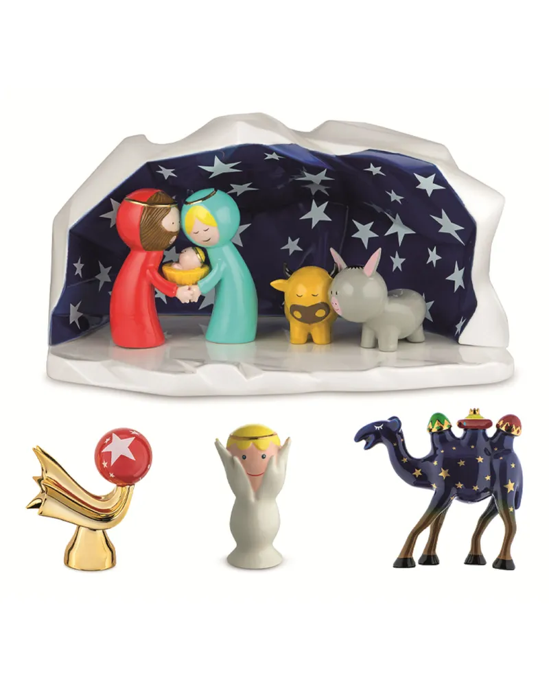 Alessi Krippe Happy Eternity - Bunt - Porzellan - Designer Massimo Giacon 