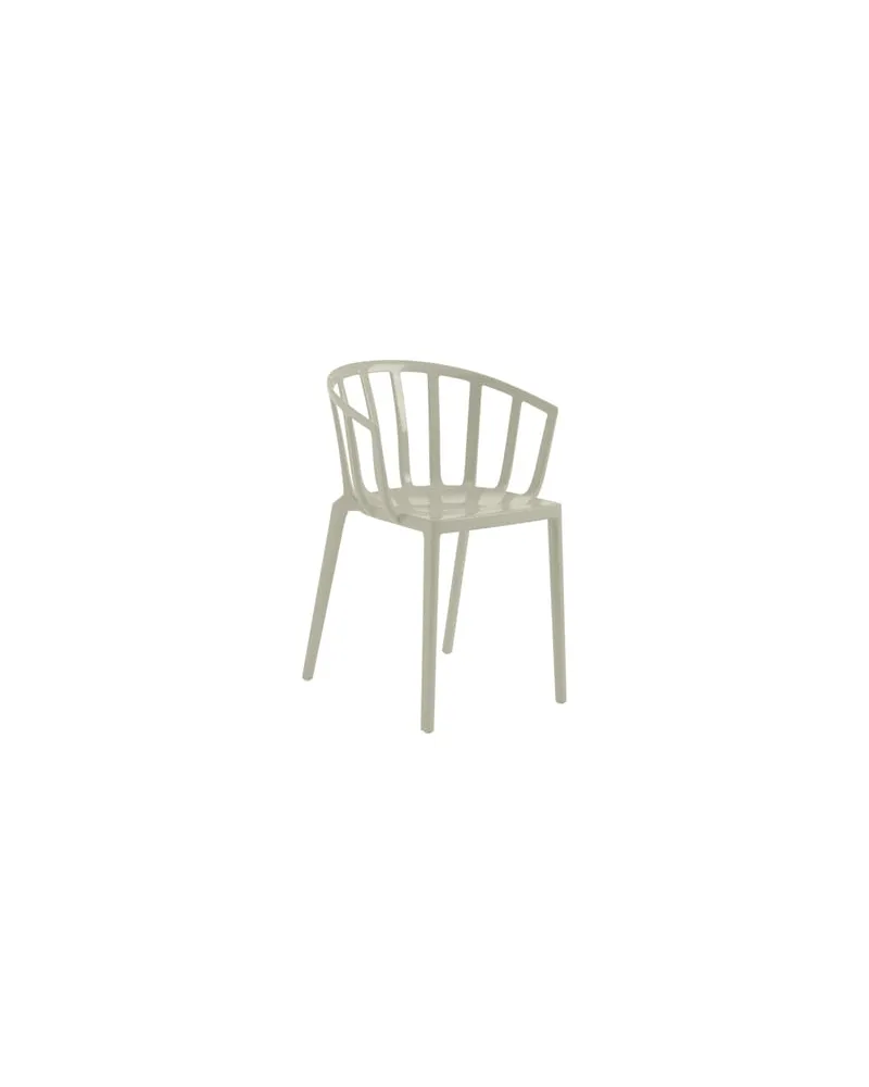 Kartell Stapelbarer Sessel Generic - Grau - Polykarbonat - Designer Philippe Starck 