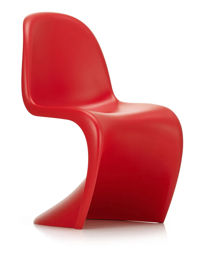 Vitra Stuhl Panton Chair - Rot - Gefärbtes Polypropylen - Designer Verner Panton 