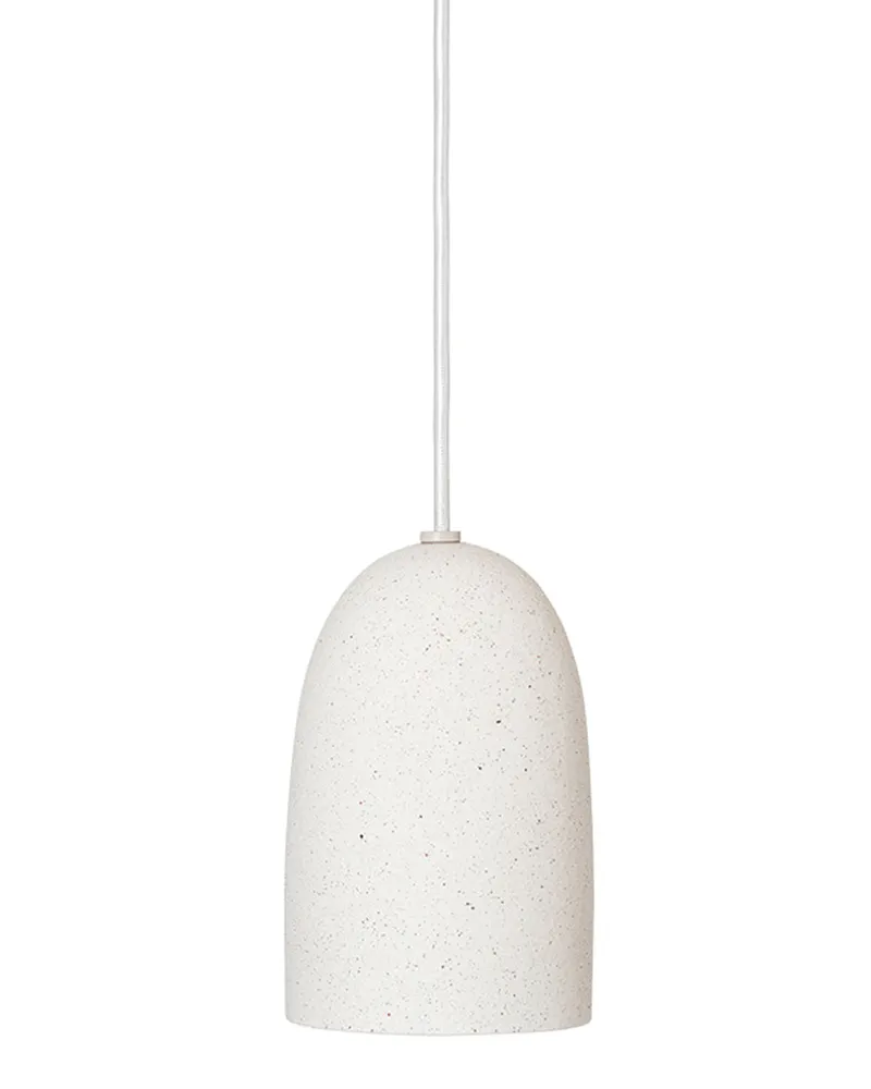 ferm LIVING Pendelleuchte Speckle - Weiß - Sandstein - Designer Trine Andersen 