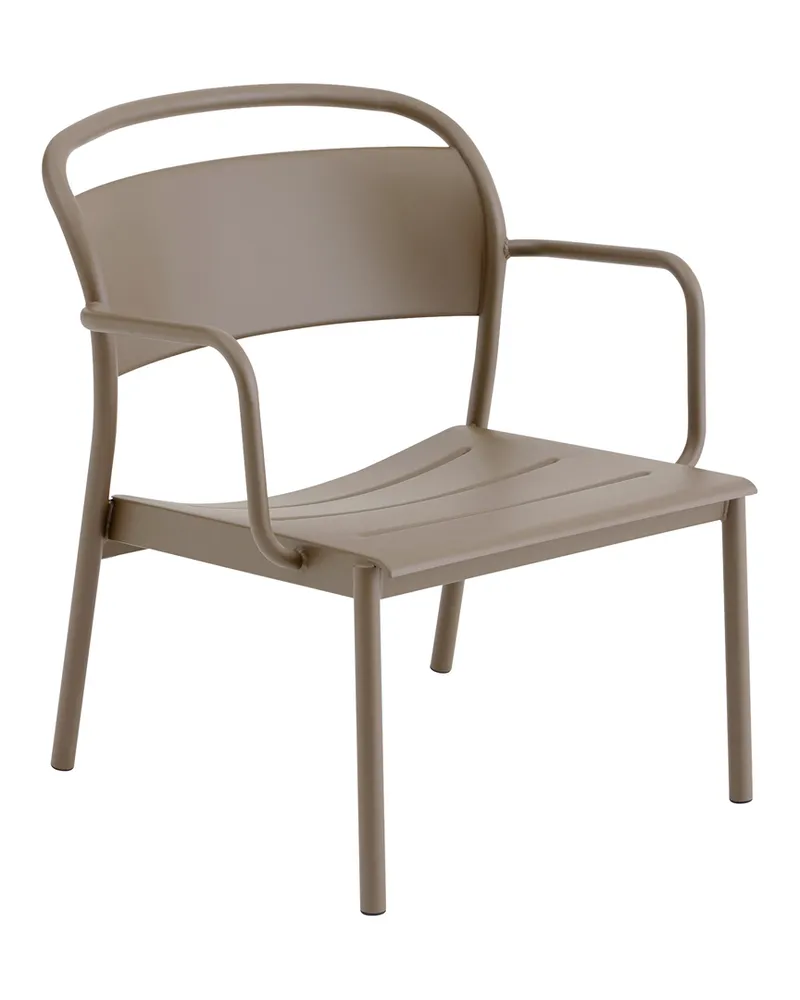 Muuto Lounge Sessel Linear - Beige - Verzinkter, pulverbeschichteter Stahl - Designer Thomas Bentzen 