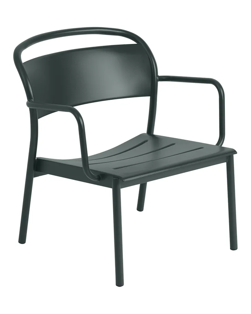 Muuto Lounge Sessel Linear - Beige - Verzinkter, pulverbeschichteter Stahl - Designer Thomas Bentzen 