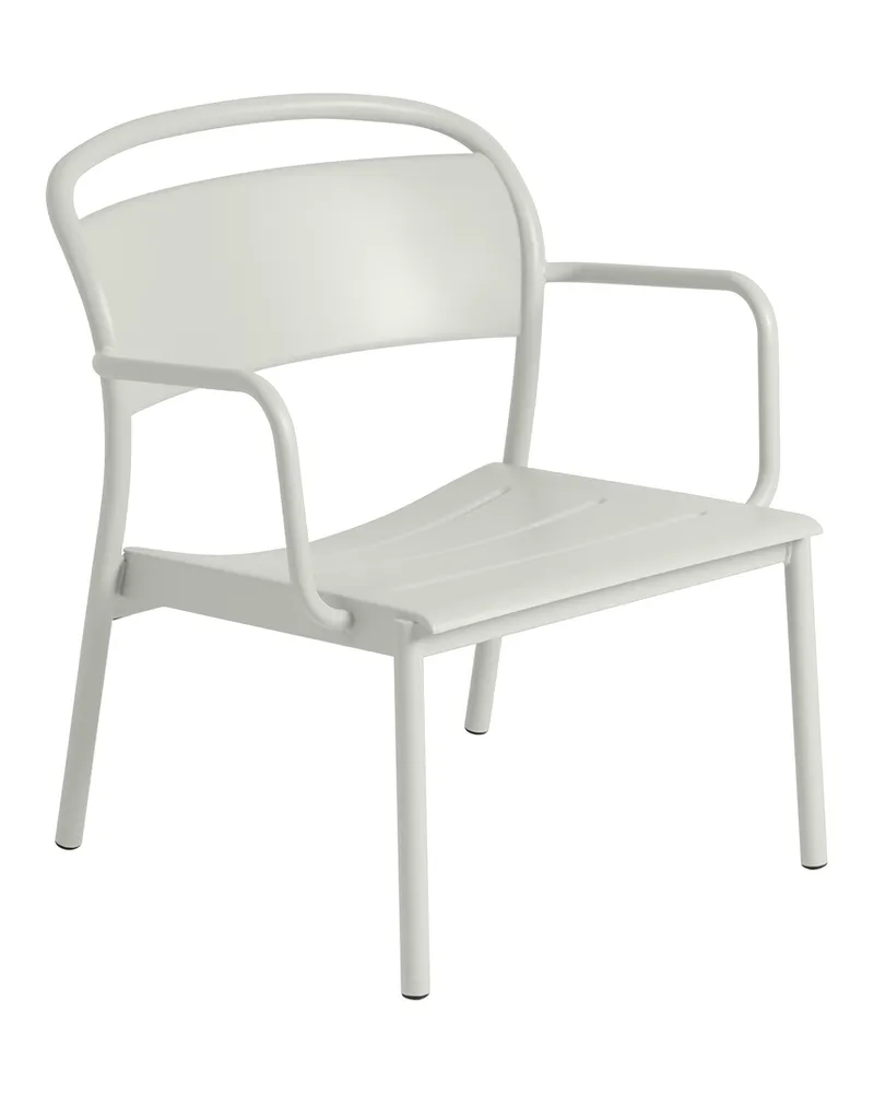 Muuto Lounge Sessel Linear - Beige - Verzinkter, pulverbeschichteter Stahl - Designer Thomas Bentzen 