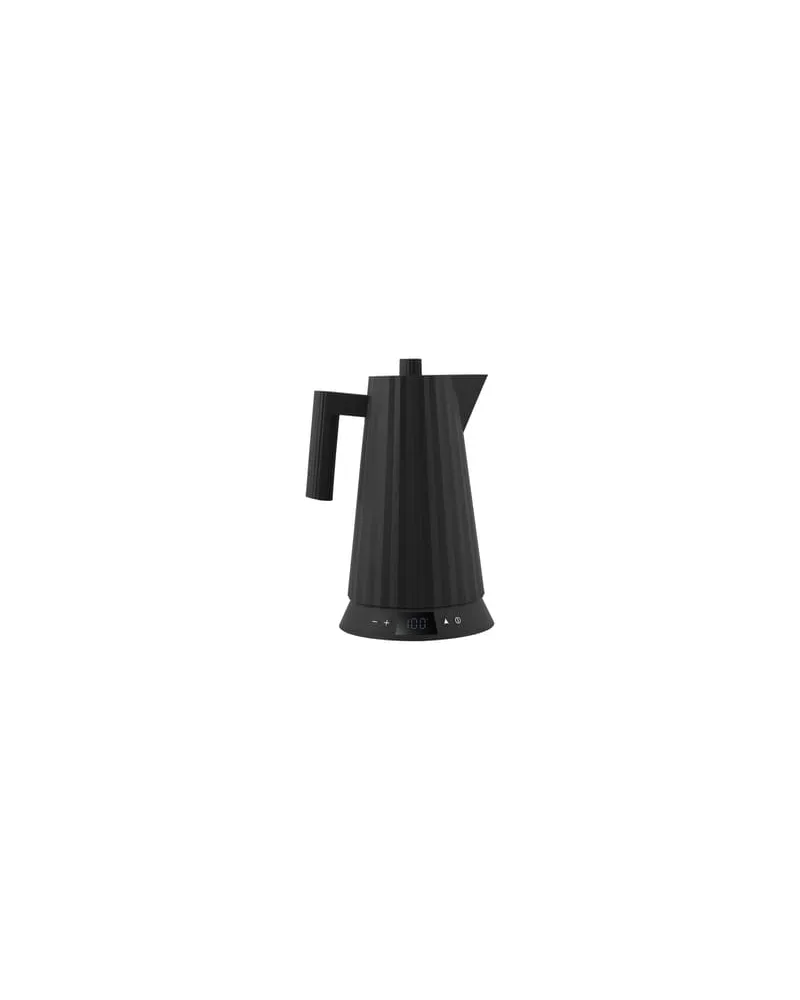 Alessi Wasserkocher Plissé - Schwarz - thermoplastisches Harz - Designer Michele de Lucchi 
