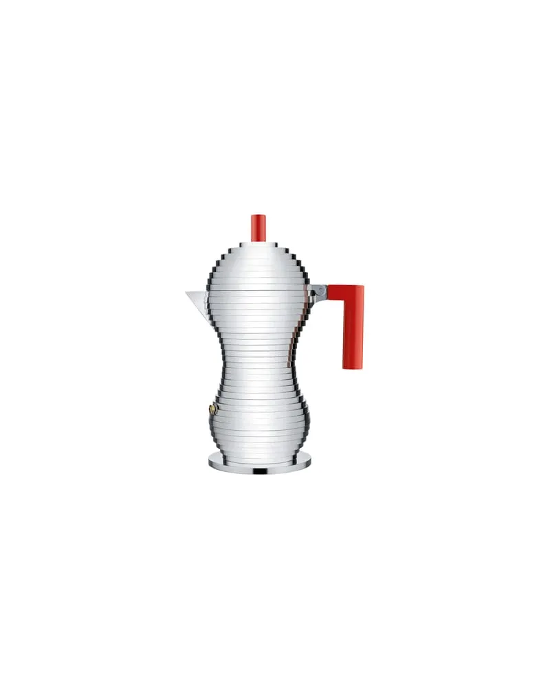 Alessi italienischer Kaffeebereiter Pulcina - Metall - Gussaluminium - Designer Michele de Lucchi 