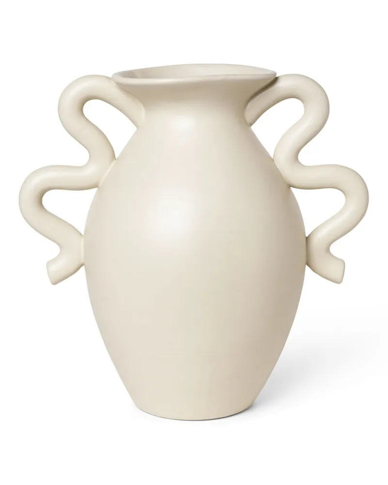 ferm LIVING Vase Vases - Beige - emaillierter Sandstein 