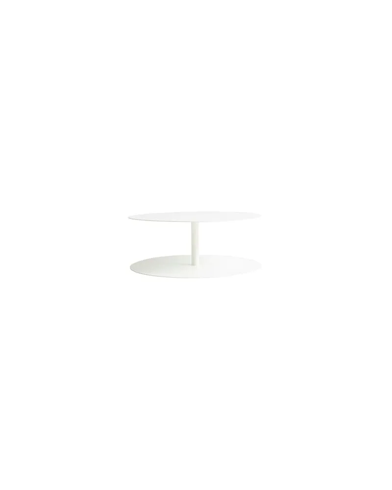 Cappellini Couchtisch Gong - Weiß - Metall - Designer Giulio Cappellini 