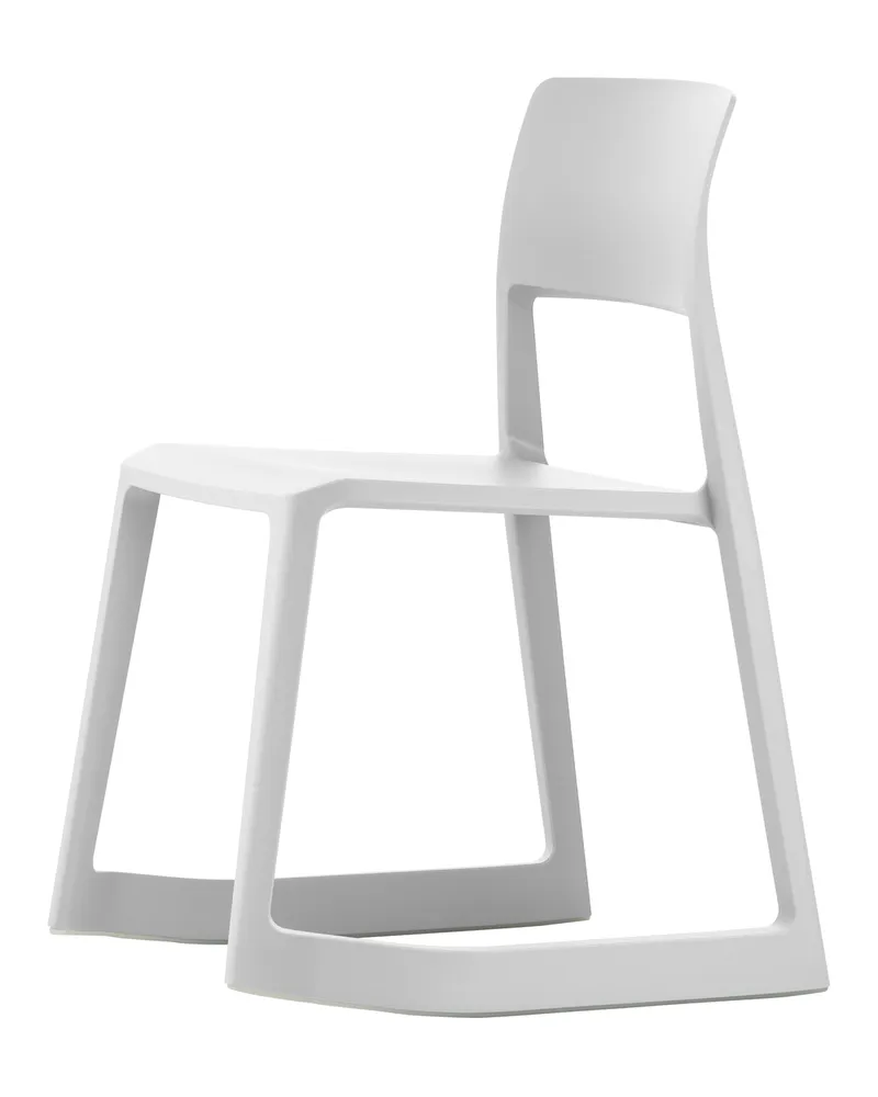 Vitra Stapelbarer Stuhl Tip Ton - Grau - Recyceltes Polypropylen - Designer Jay Osgerby 