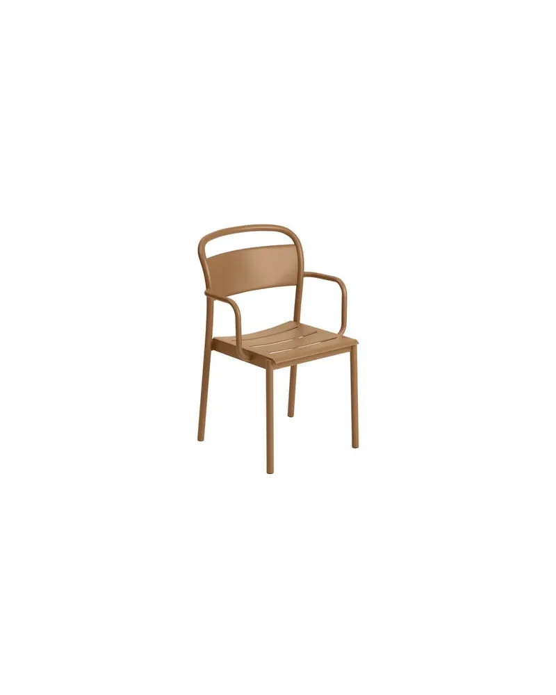 Muuto Stapelbarer Sessel Linear - Beige - Stahl - Designer Thomas Bentzen 