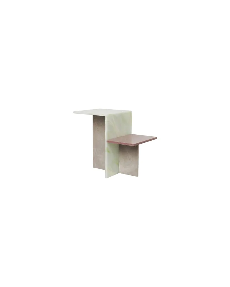 ferm LIVING Beistelltisch Distinct - Bunt - Acrylstein - Designer Trine Andersen 