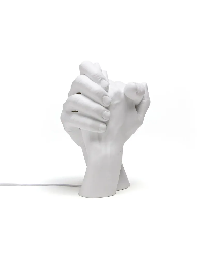 Seletti Tischleuchte With Me - Weiß - Porzellan - Designer Marcantonio 