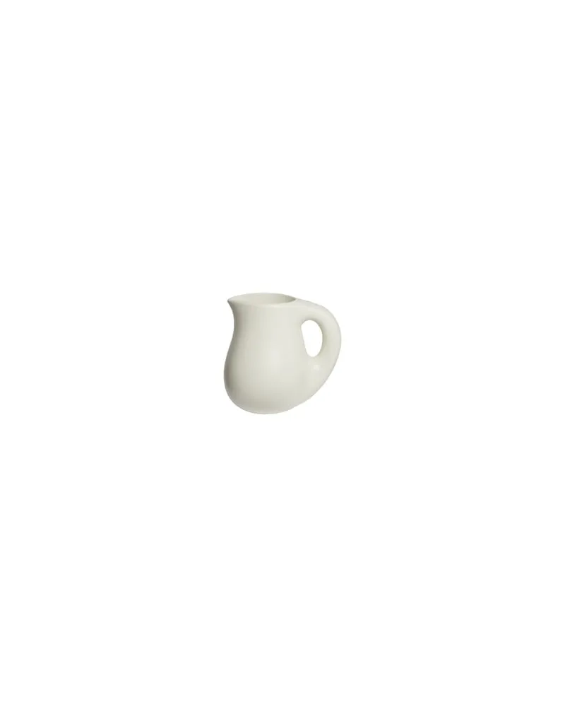 Toogood Karaffe Dough - Weiß - emaillierter Sandstein - Designer Faye Toogood 