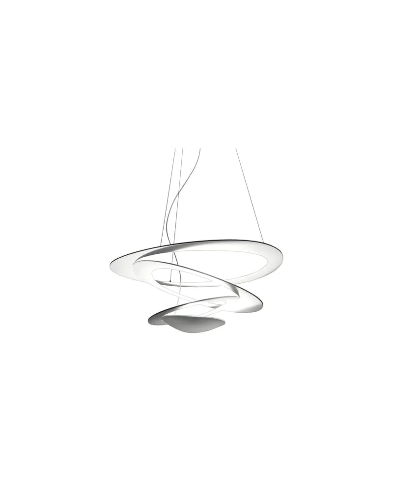 Artemide Pendelleuchte Pirce - Weiß - klarlackbeschichtetes Aluminium - Designer Giuseppe Maurizio Scutellà 