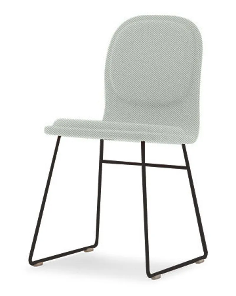 Cappellini Gepolsterter Stuhl Hi pad - Grau - Polyurethan-Schaum - Designer Jasper Morrison 