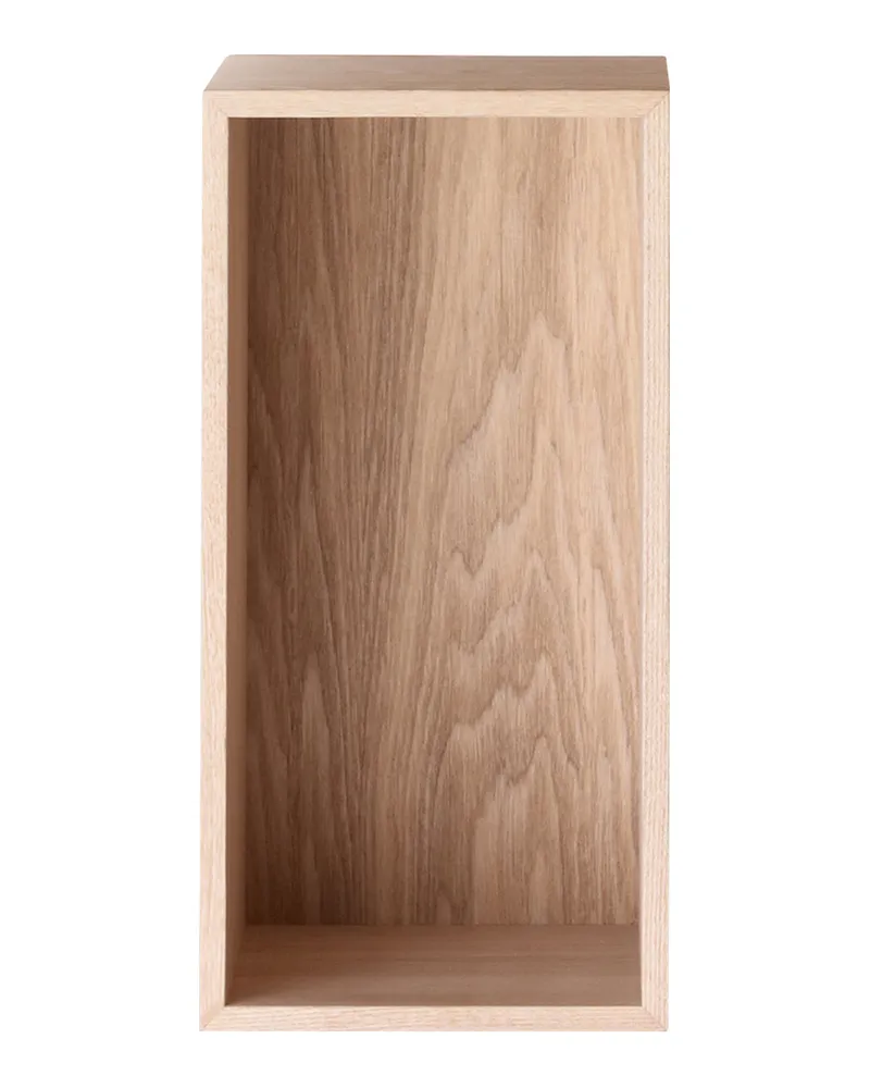 Muuto Regal Mini Stacked 2.0 - Holz natur - MDF Eichenfurnier - Designer Julien De Smedt 