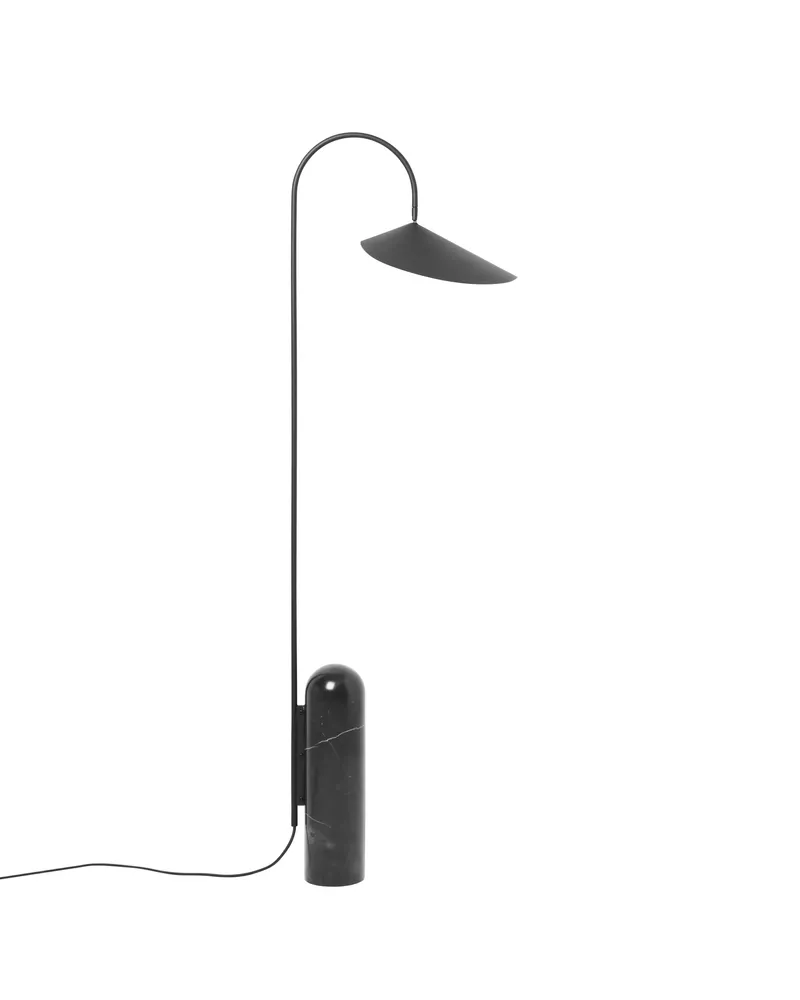 ferm LIVING Stehleuchte Arum - Beige - Travertin Stein - Designer Trine Andersen 