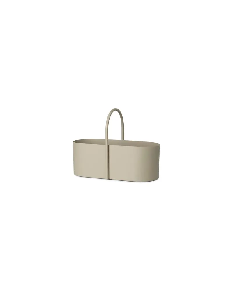 ferm LIVING Korb Grib - Beige - Metall Pulverlack - Designer Trine Andersen 
