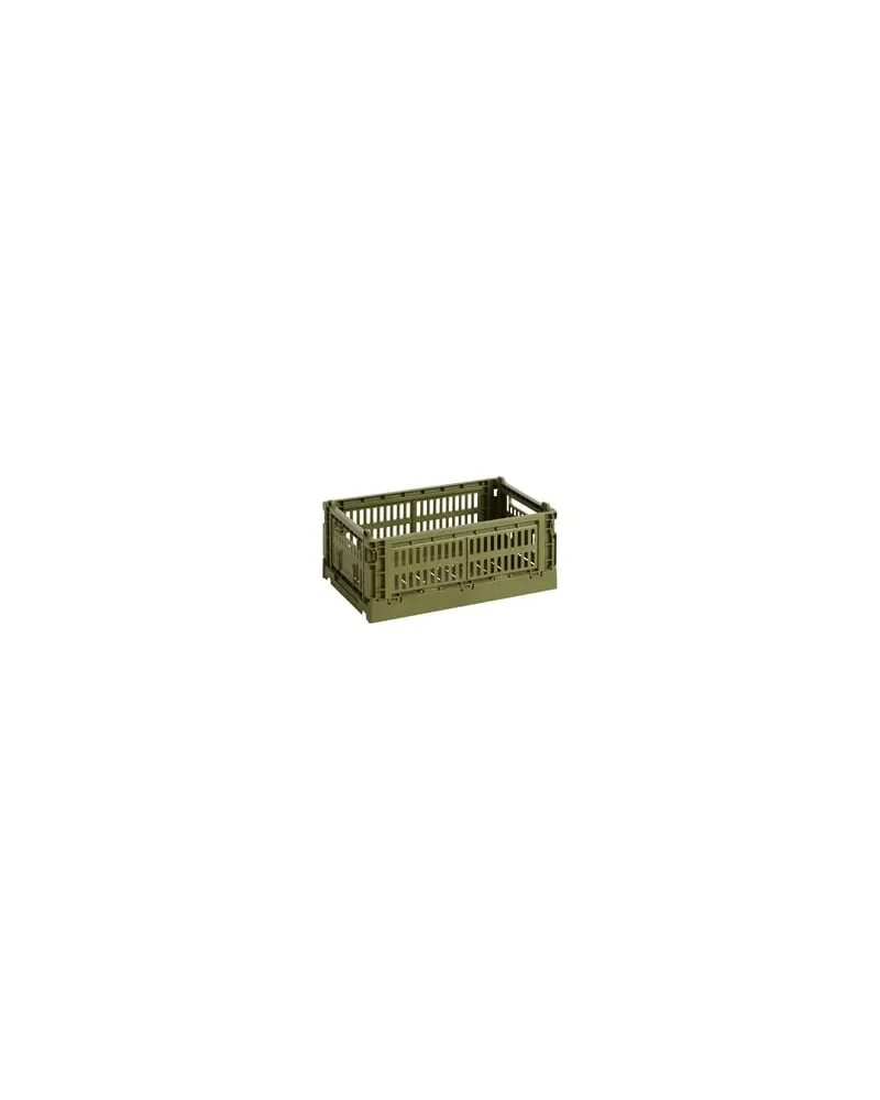 Hay Korb Colour Crate - Grün - Recyceltes Polypropylen - Designer Hay Studio 