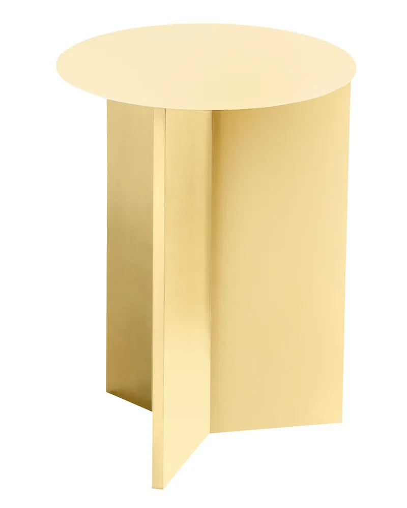 Hay Beistelltisch Slit - Gelb - Epoxid-lackierter Stahl - Designer Hay Studio 