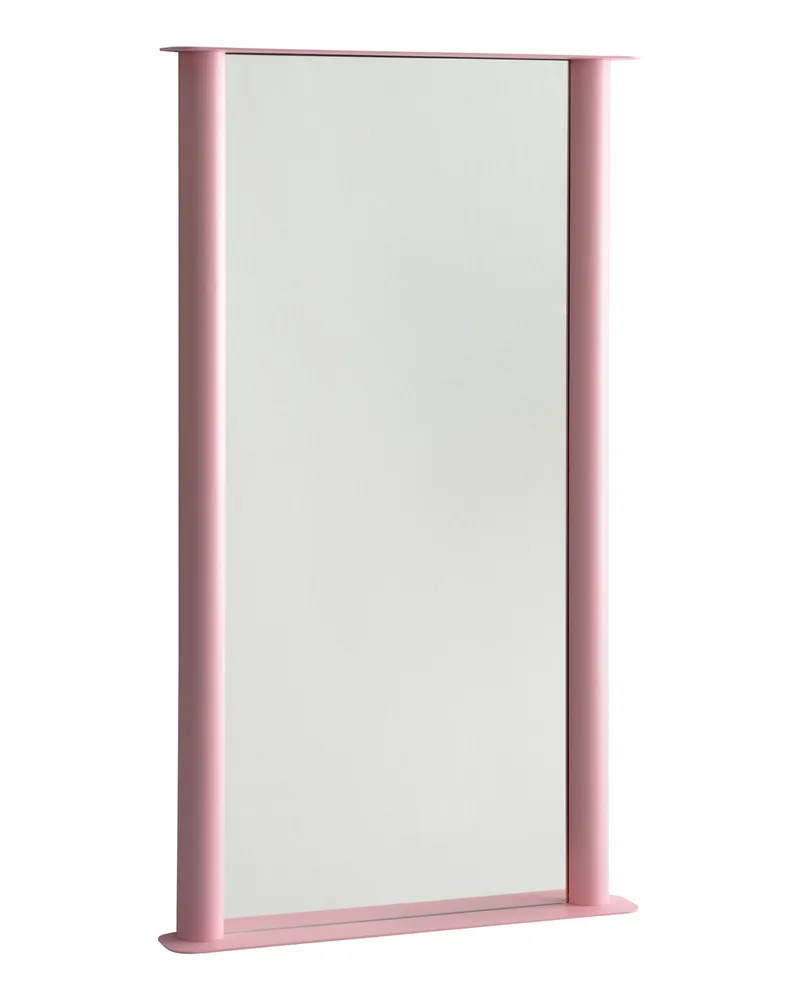 raawii Wandspiegel Pipeline - Rosa - Aluminium - Designer Nicholai Wiig-Hansen 