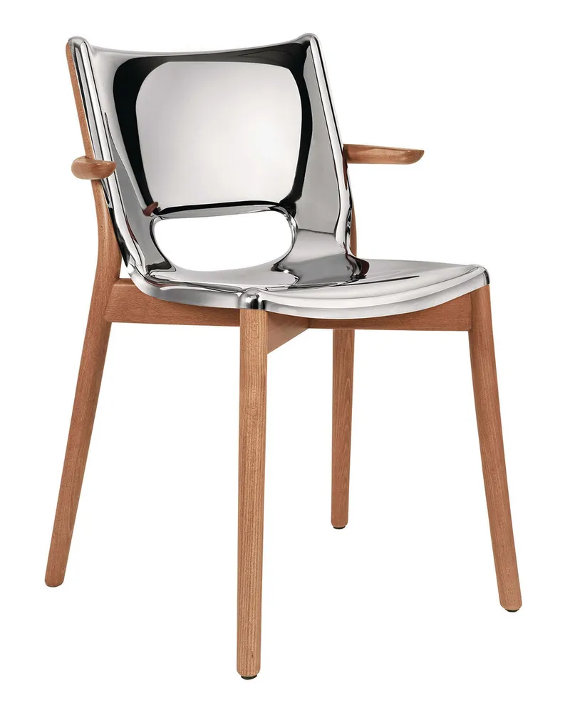 Alessi Sessel Poêle Collection - Metall - Hochglanzpolierter Edelstahl - Designer Philippe Starck 