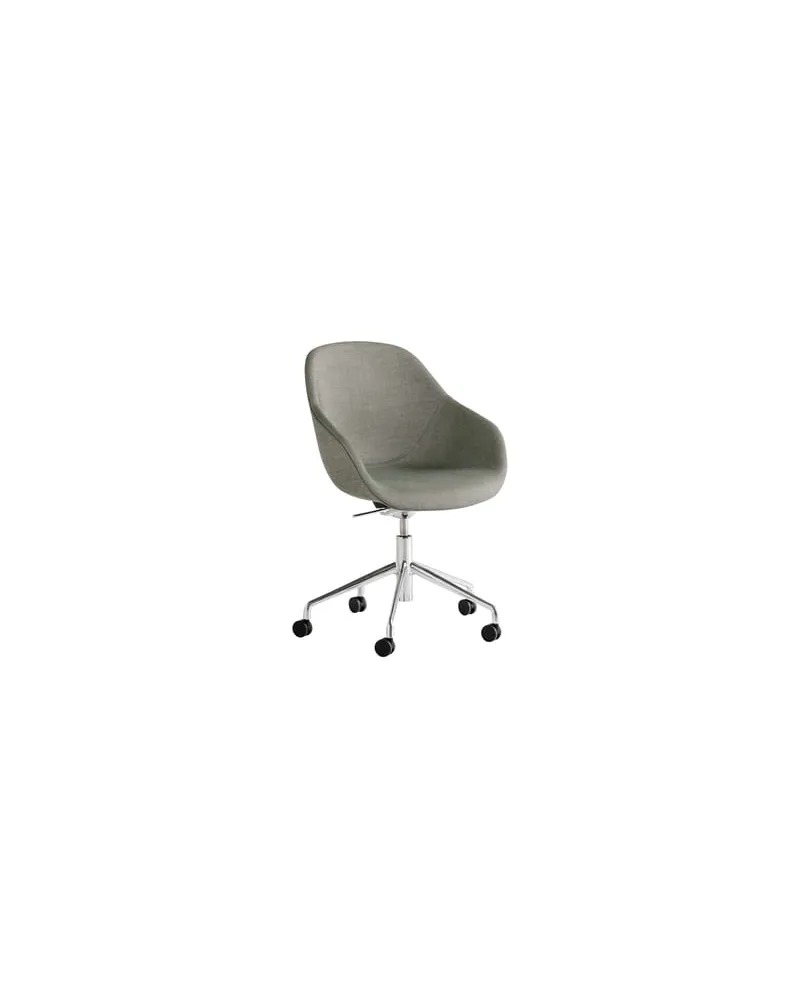 Hay Sessel mit Rollen About a chair - Grau - Verstärktes Polypropylen - Designer Hee Welling 