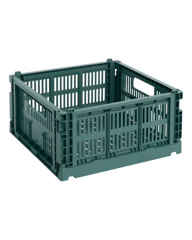 Hay Korb Colour Crate - Grün - Recyceltes Polypropylen - Designer Hay Studio 