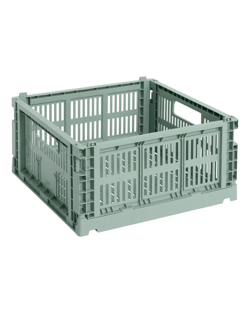 Hay Korb Colour Crate - Grün - Recyceltes Polypropylen - Designer Hay Studio 