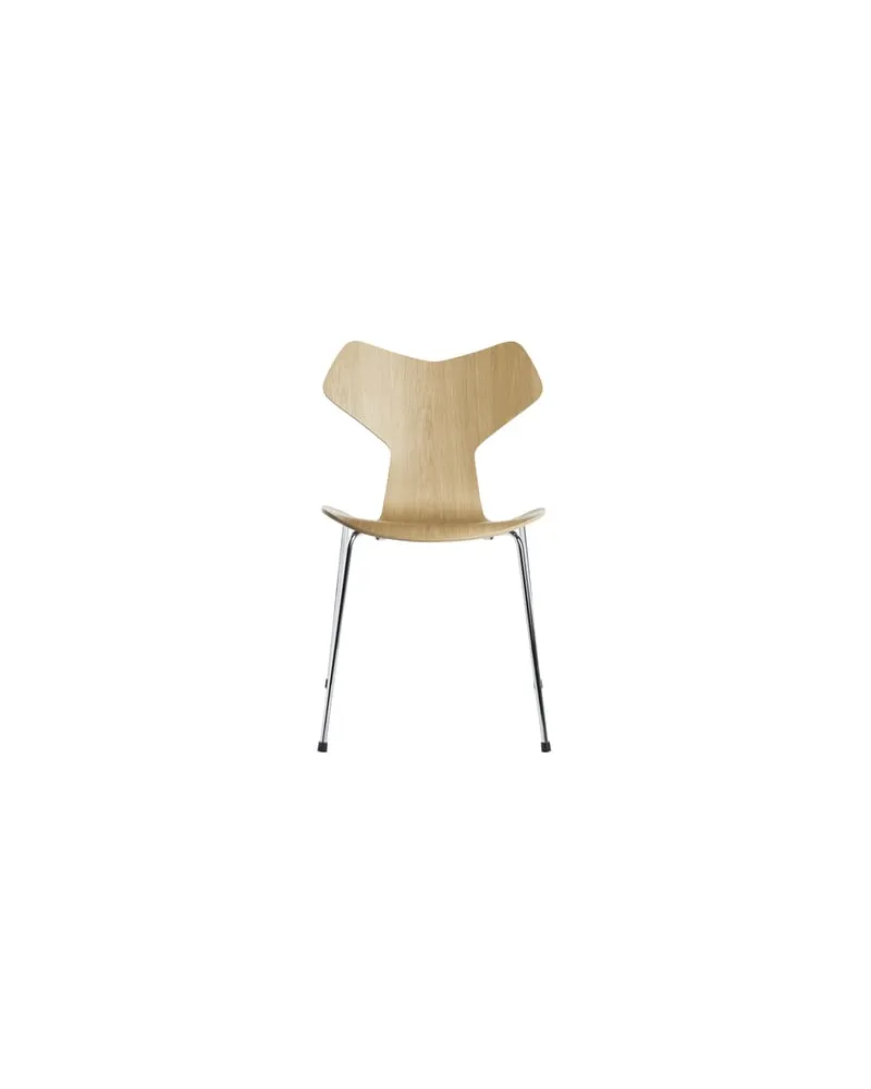 Fritz Hansen Stapelbarer Stuhl Grand Prix - Holz natur - Eiche - Designer Arne Jacobsen 